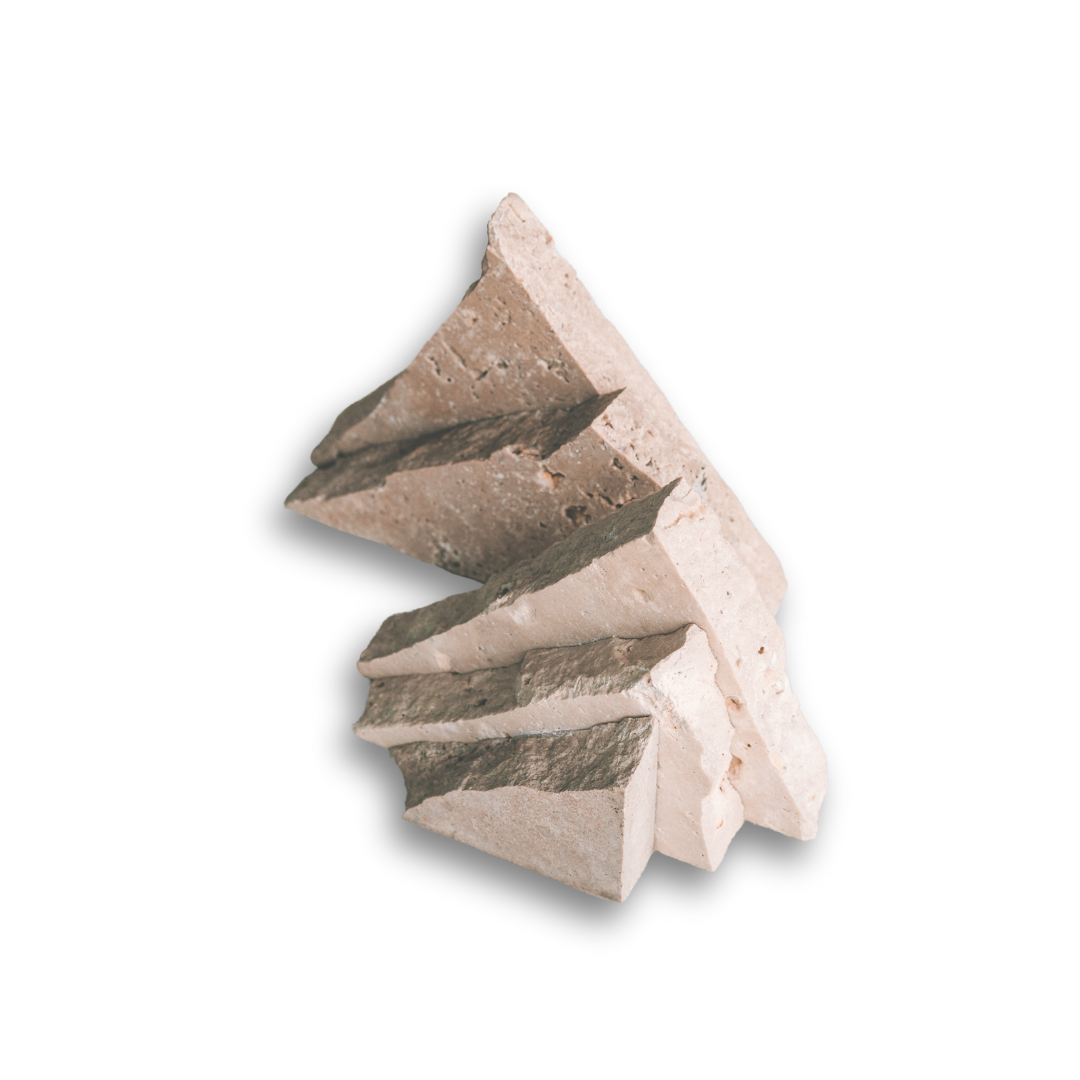 Guasto Travertine Bookends - Large Pair