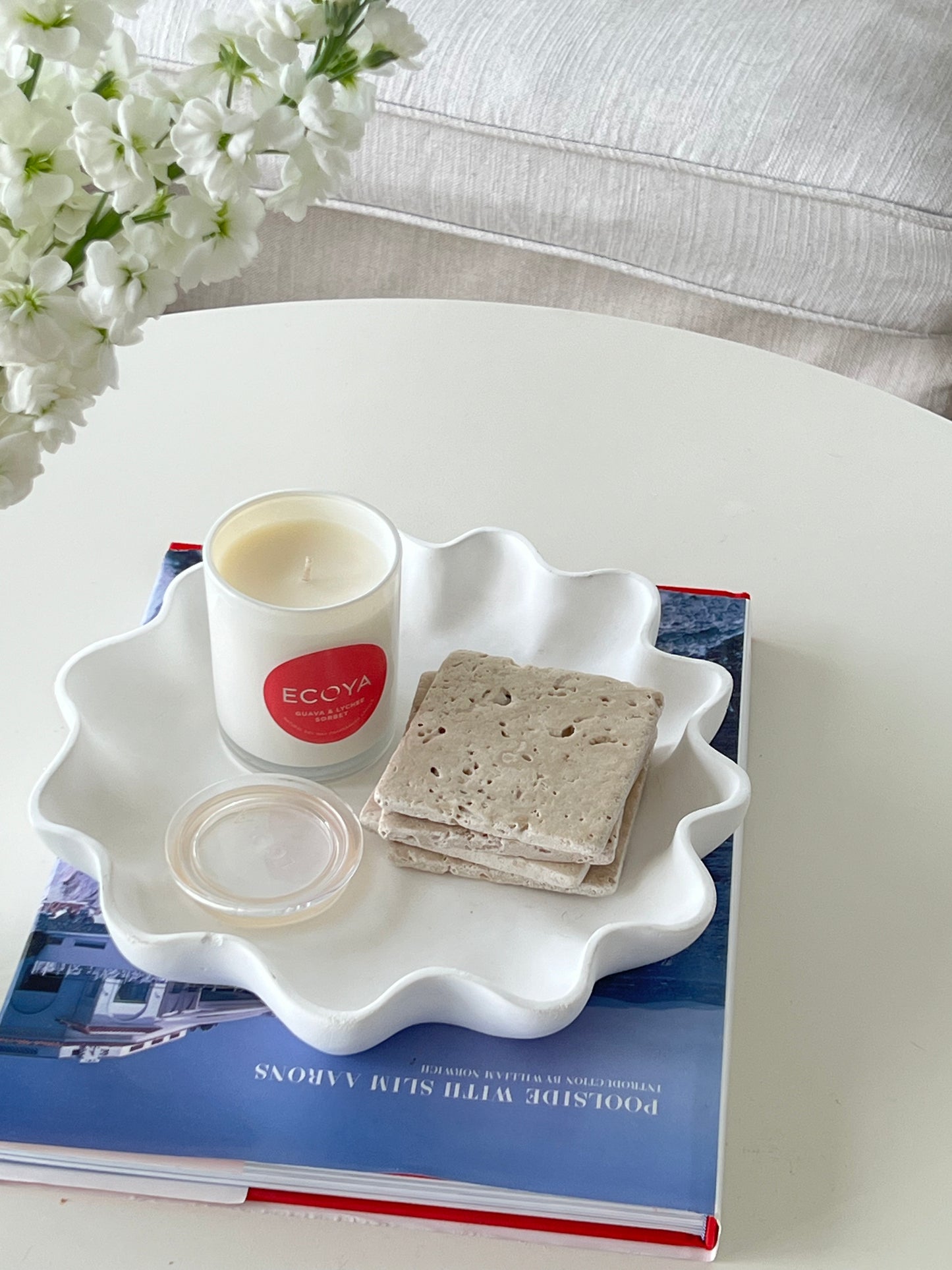 La Costa Travertine Coasters