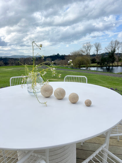 Travertine Sphere - Set